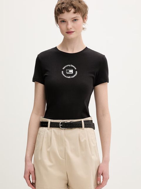 Tommy Jeans t-shirt basic damski bawełniany - zdjęcie produktu nr 2