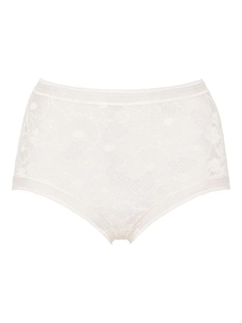 ERES Acacia floral-lace high-waisted briefs - White - zdjęcie produktu nr 1
