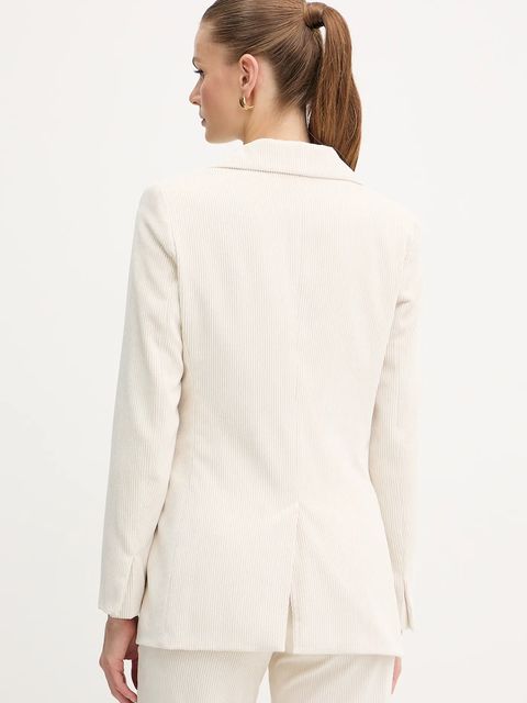 Marella marynarka sztruksowa Emme by Marella kolor beżowy dwurzędowa gładka 2525046102200