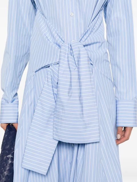 Jil Sander striped midi dress - Blue