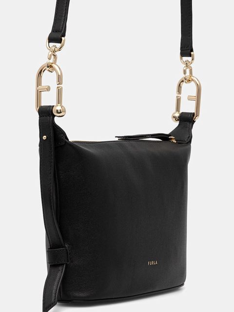 Furla torebka skórzana kolor czarny WE00846.BX2045.O6000