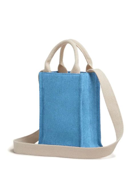 Marni Denim tote mini bag - Blue - zdjęcie produktu nr 2
