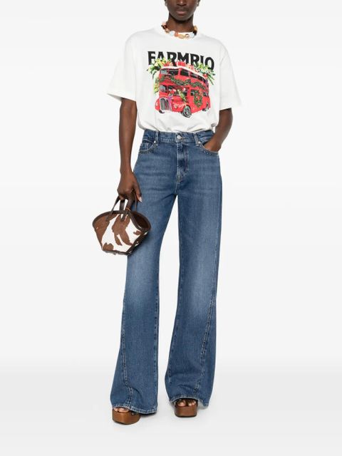 FARM Rio bus-graphic T-shirt - White - zdjęcie produktu nr 2