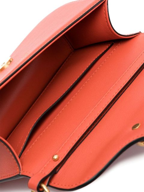 Valentino Garavani Locò VLogo-plaque crossbody bag - Orange