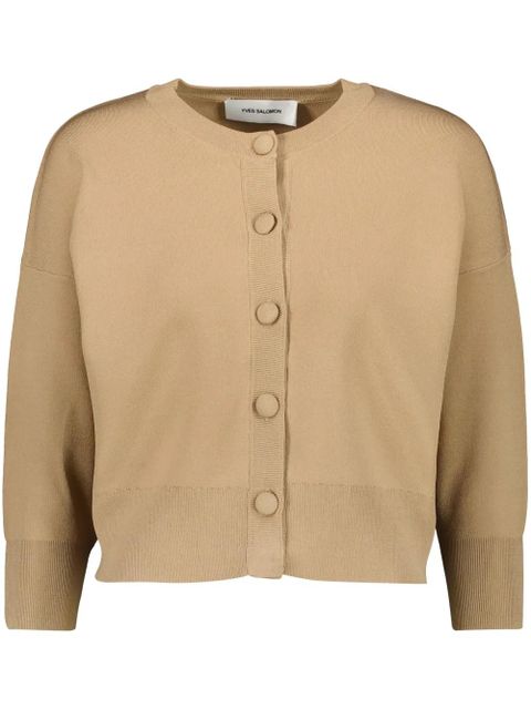 Yves Salomon cropped cardigan - Neutrals - zdjęcie produktu nr 1