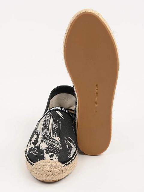 Karl Lagerfeld espadryle KAMINI kolor czarny KL80125A