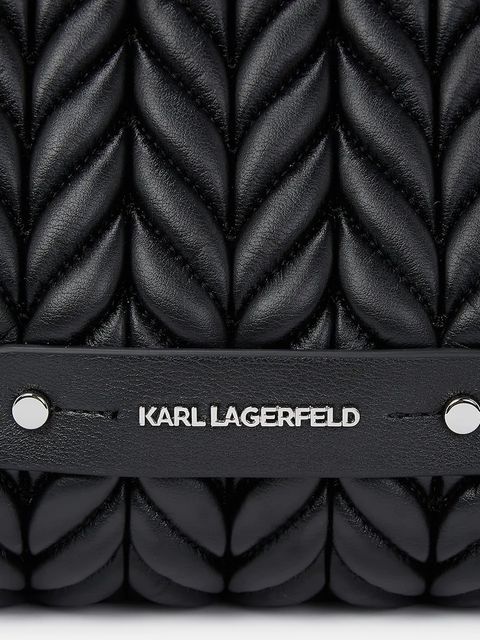 Karl Lagerfeld torebka K/WEAVE kolor czarny A2W30199
