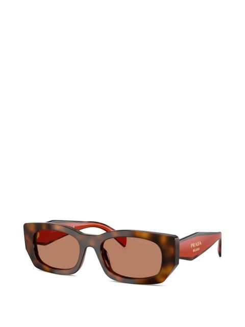 Prada Eyewear geometric-frame sunglasses - Brown - zdjęcie produktu nr 2