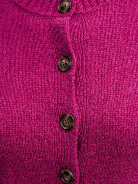 United Colors of Benetton kardigan wełniany kolor fioletowy 103ME500L