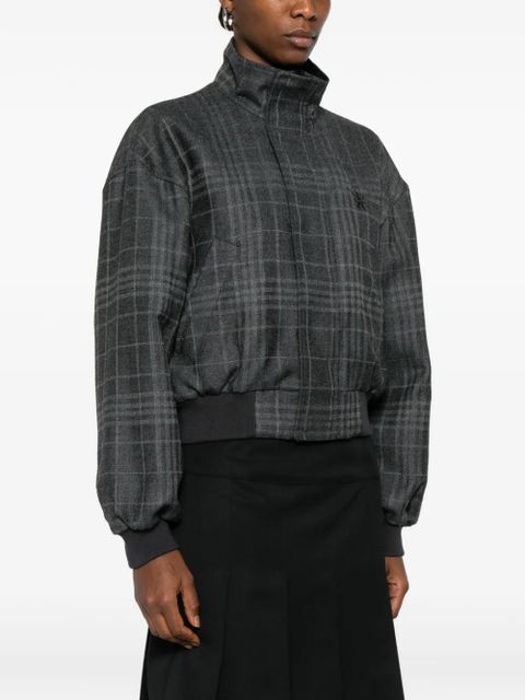 Balenciaga check bomber jacket - Grey