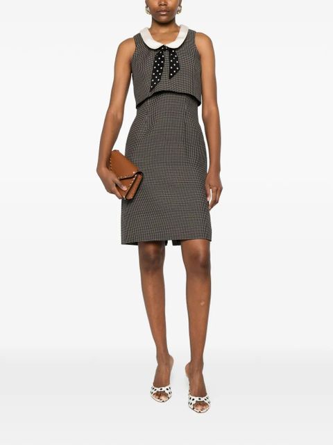 Valentino Garavani patterned collared dress - Black - zdjęcie produktu nr 2