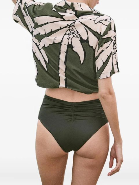 Johanna Ortiz palm-tree-print shirt - Green