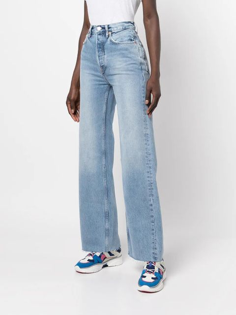 RE/DONE 70s Ultra high-rise wide-leg jeans - Blue