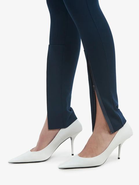 WARDROBE.NYC front ankle-zip leggings - Blue
