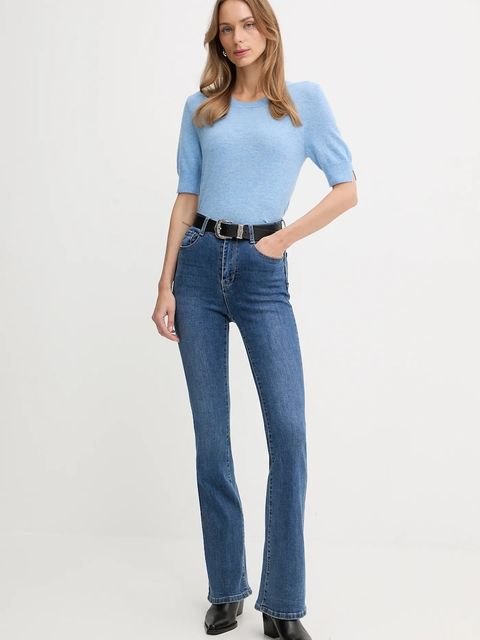 United Colors of Benetton sweter damski kolor niebieski lekki 1002D10D2 - zdjęcie produktu nr 2