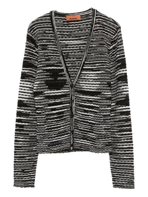 Missoni stripe-knit cardigan - Black