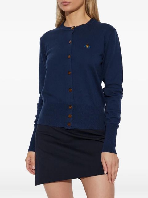 Vivienne Westwood Orb-embroidered cardigan - Blue