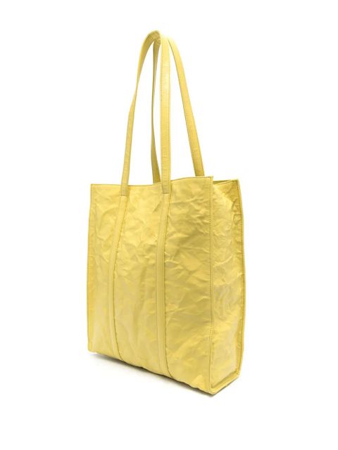 Prada logo-plaque tote bag - Yellow