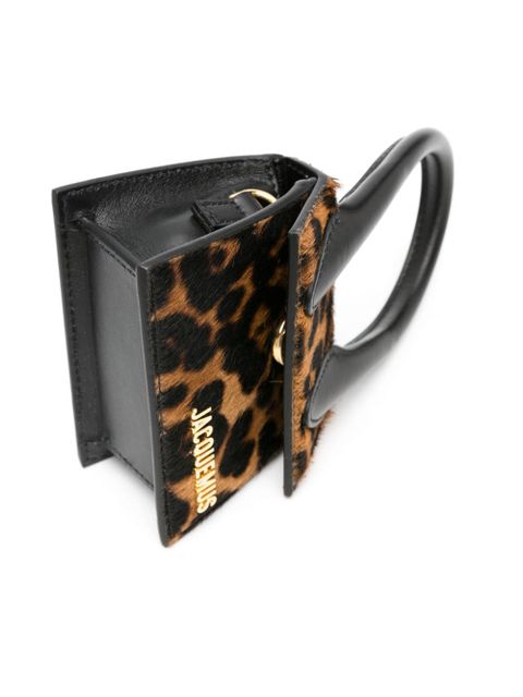 Jacquemus Le Chiquito cheetah-print mini bag - Brown