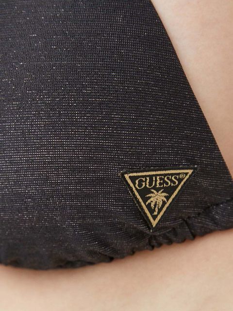 Guess biustonosz kąpielowy kolor czarny lekko usztywniona miseczka E4GJ18 KC632