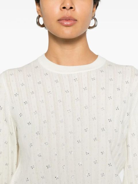 Maje wool top - White