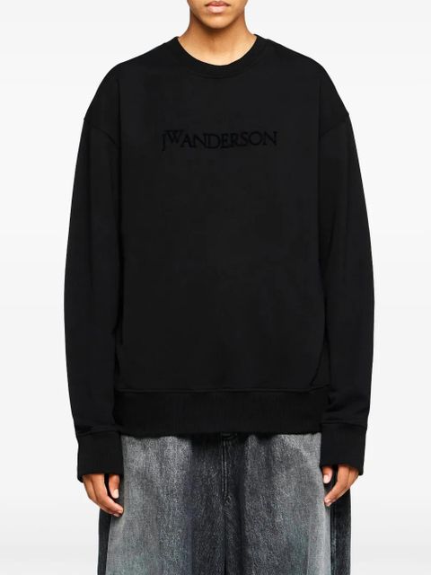 JW Anderson Classic logo-embroidered sweatshirt - Black - zdjęcie produktu nr 2
