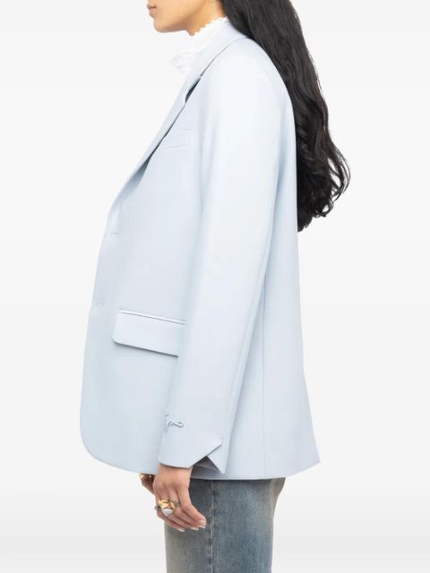 Zadig&Voltaire Vanille embroidery tailoring blazer - Blue