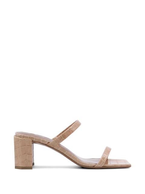 BY FAR Tanya square-toe heeled sandals - Neutrals - zdjęcie produktu nr 1