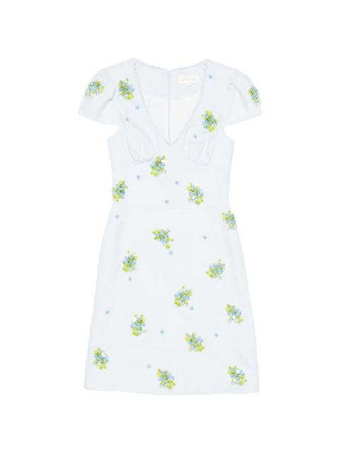 SHUSHU/TONG V-neck mini dress - Blue - zdjęcie produktu nr 1