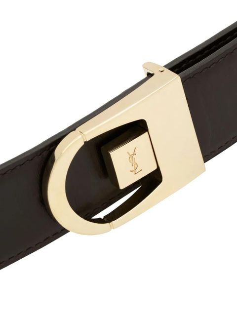 Saint Laurent reversible leather belt - Black - zdjęcie produktu nr 2