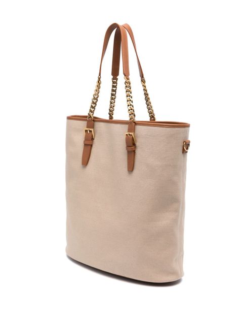 Saint Laurent canvas tote bag - Neutrals