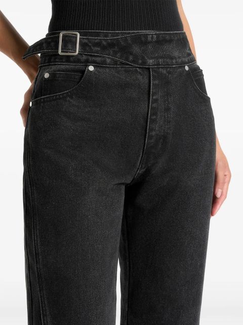 Manière De Voir Loane twist-seam jeans - Black