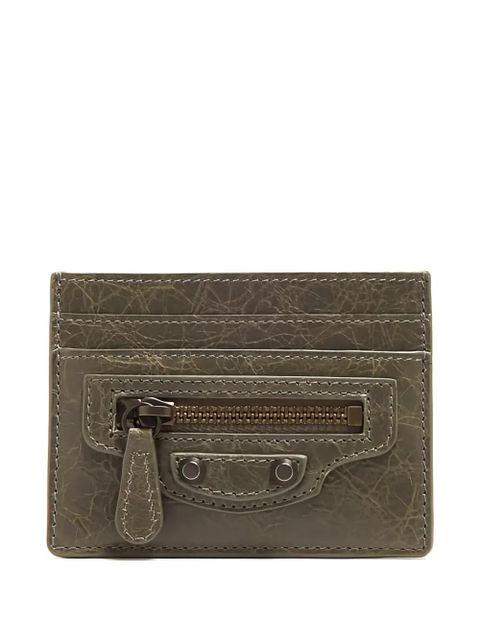 Balenciaga City zipper card holder - Green - zdjęcie produktu nr 1
