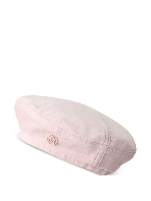 Maison Michel logo-plaque beret - Pink - zdjęcie produktu nr 1