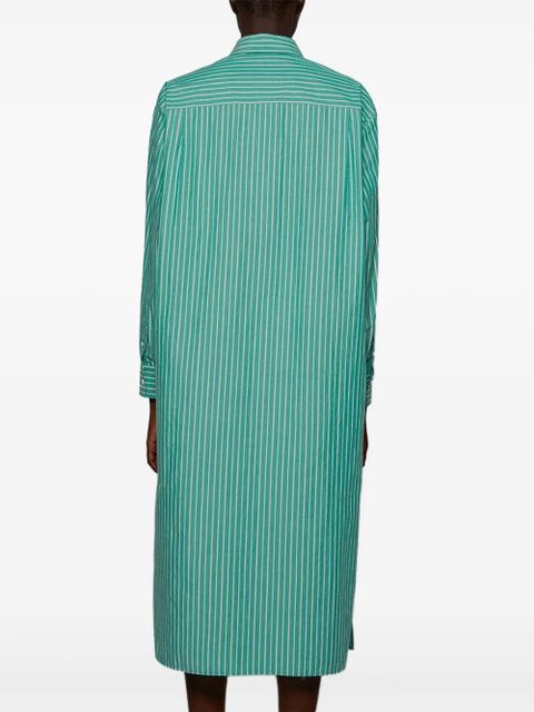 The Row striped shirt dress - Green