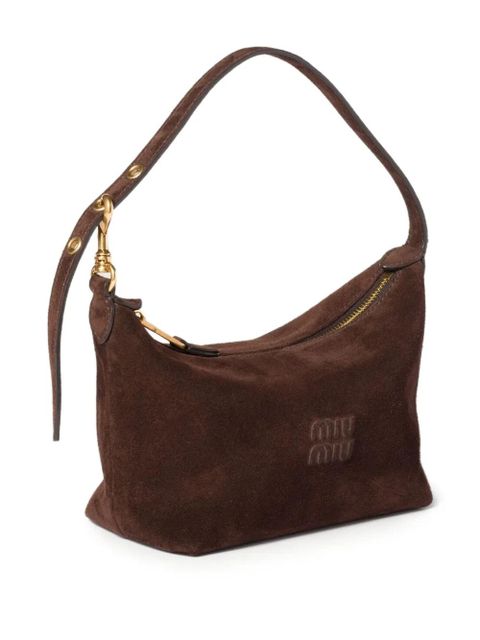 Miu Miu suede shoulder bag - Brown