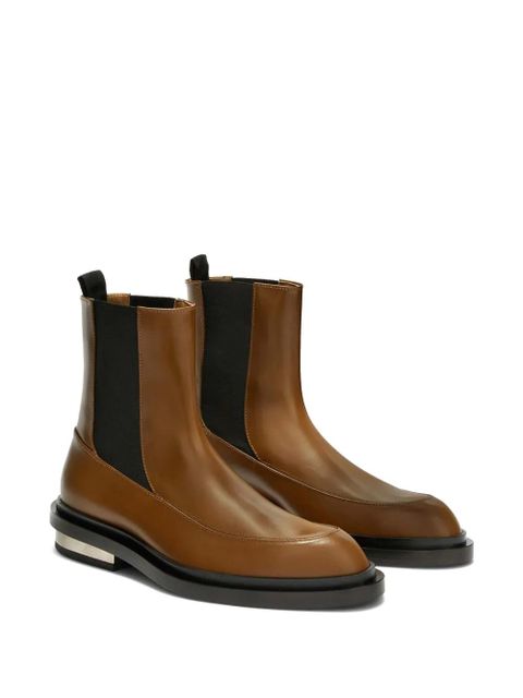 Jil Sander leather Chelsea boots - Brown - zdjęcie produktu nr 2