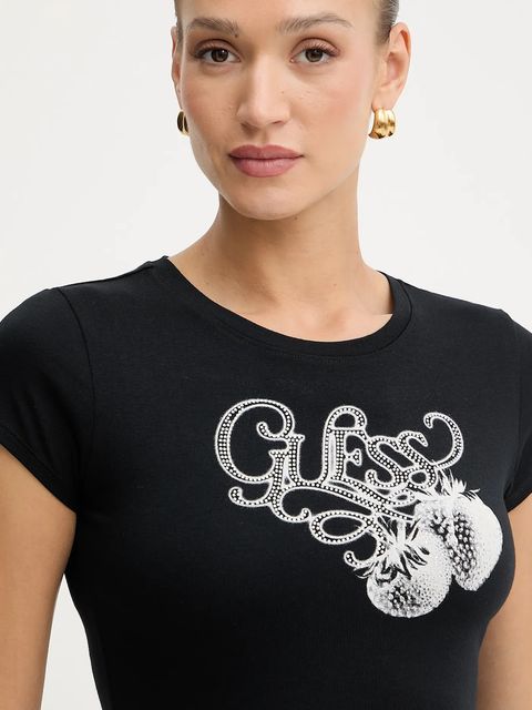 Guess t-shirt damski kolor czarny W5YI29 K49A1
