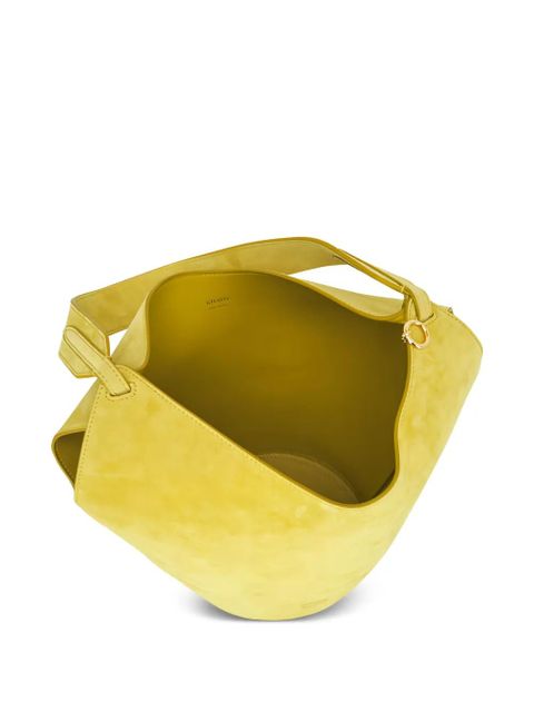 KHAITE mini Lotus chain tote bag - Yellow