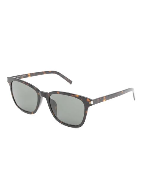 Saint Laurent Eyewear square-frame sunglasses - Brown