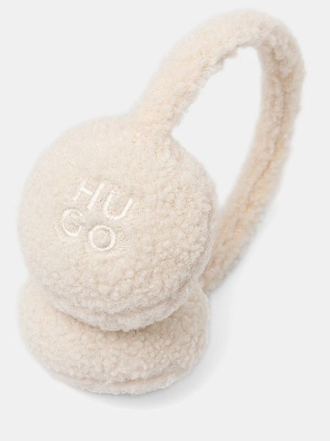 HUGO nauszniki kolor beżowy 50550599 - zdjęcie produktu nr 2