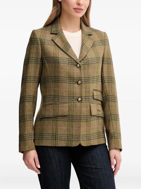 Barbour check-pattern blazer - Green - zdjęcie produktu nr 1