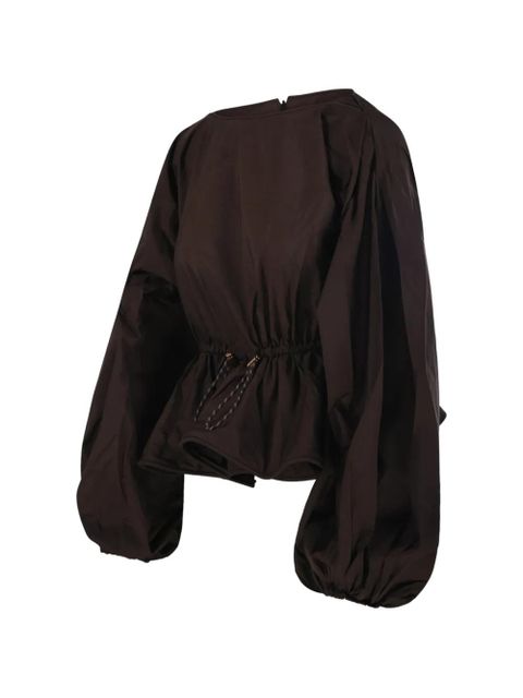 ZIMMERMANN Alchemy puff-sleeve blouse - Brown