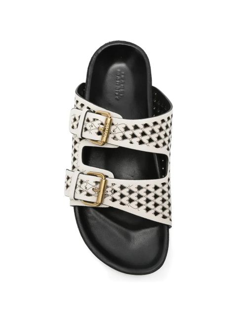 ISABEL MARANT heart-cutout sandals - White