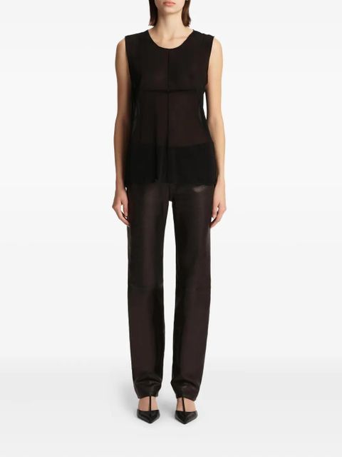 KHAITE Allo sleeveless top - Black