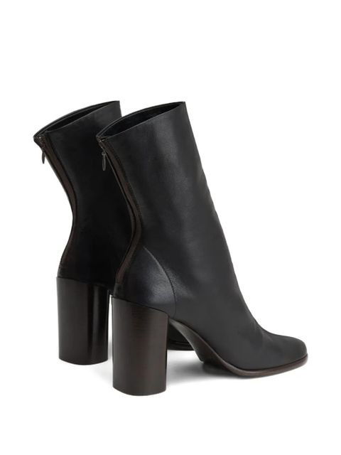 LEMAIRE 80mm Anatomic zip-detail block-heel boots - Brown - zdjęcie produktu nr 2
