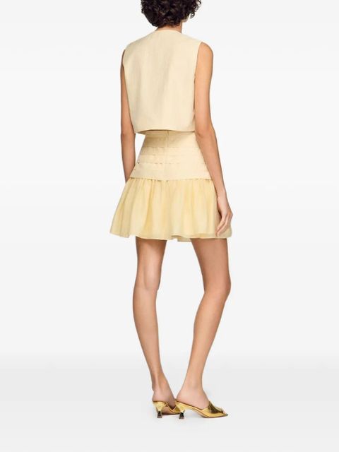 SANDRO Kinsley button waistcoat - Neutrals