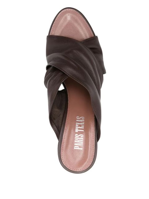 Paris Texas 75mm Maria sandals - Brown