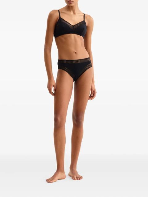 ERES Madeleine Graph wireless triangle bra - Black