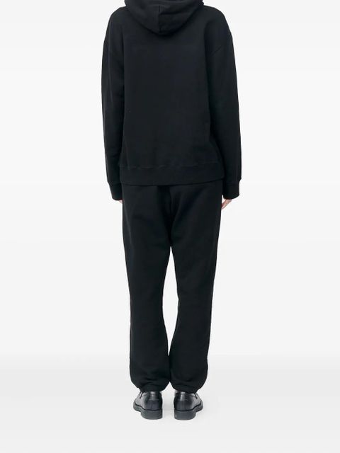 MM6 Maison Margiela patch hooded hoodie - Black